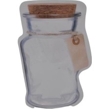 Marsilyan Kavanoz Görünümlü Kilitli Poşet Çıtçıtlı ve Pratik Torba 4 Adet