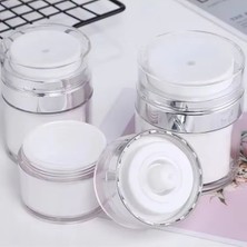 Marsilyan Hava Pompalı Doldurulabilir Vakumlu Krem,fondoten Sıvı Kozmetik Ürün Şişesi