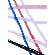 İlk El Grup Çamaşır Lastiği Dantelli 1 cm 1 Metre Ekru