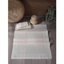 Nidage 3 Lü Etamin Seccade Seti (Seccade Küçük Havlu Büyük Havlu)