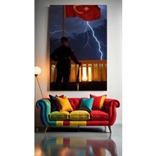 Özkacar Group Anıtkabir V1 Ev Duvar Salon Güzellik Salonu Ofis Dükkan Dekorasyon Kanvas Tablo