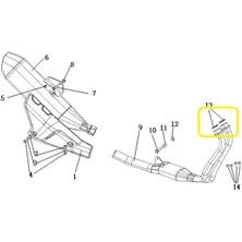 Kove 510X/510F/JAWA 500X/500F Egzoz Boğaz  Contası