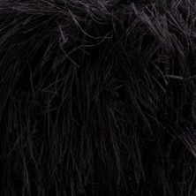 Marsilyan Loren Luna Tavşan Tüyü Siyah El Örgü Ipi - R004 - 34002