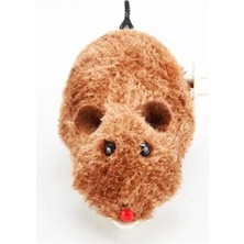 İlk El Grup Kurmalı Kedi Eğitim Oyuncağı Tüylü Peluş Fare Yakalama Interaktif Sevimli Eğlenceli Oyuncak