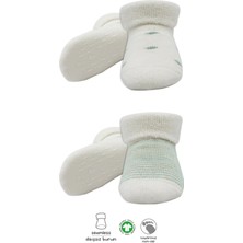 Bistyle 2'li Havlu Soket Kaymaz Çorap 10504 Nil Ekru