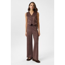 Tiffany & Tomato Beli Lastikli Süet Pantolon
