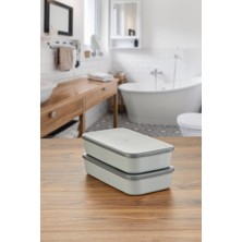 Homer Çok Amaçlı Kapaklı Çekmece ve Dolap Içi Düzenleyici Kutu - 39X20 cm Uzun Organizer (1 Adet)