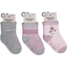Katamino Zerin Abs'li Kız Bebek Havlu Soket Çorap K45908 Asorti