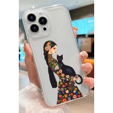 3gen Case Iphone 14 Pro Kılıf Desenli Şeffaf Silikon Kılıf CAT18