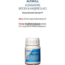 Delta Alfakill 15 Sc 20 ml Konsantre Haşere Ilacı - Pire, Kene, Akrep, Hamamböceği, Sivrisinek, Karasinek