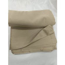 Karmaş Home Karartma Perdesi (Blackout) 1. Sınıf Kalite Işık Geçirmez Bej Pilesiz