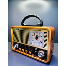 Doğan Hediyelik Nostaljik Görünümlü Ahşap Bluetooth USB Sd Card Radyo Özellikli Müzik Kutusu