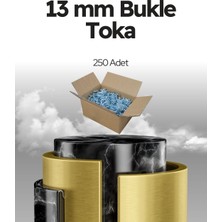 Dalpak Ambalaj 13 mm Beyaz Lifli Kompozit ve Polyester ( PET ) Çember Tokası ( 250 Adet )