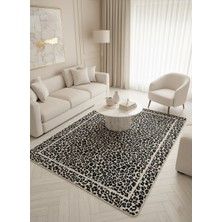 Brillant Leopar Desenli Lateks Deri Taban Halı