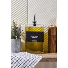 Damlatmaz Yağdanlık – Zeytinyağı Şişesi, Sıvı Yağlık, Cam Yağ Şişesi, Kitap Yağ Kabı, Mutfak Için Kullanışlı Yağlık, Sızdırmaz Pratik Cam Yağlık Modeli (Gümüş, 750 Ml)