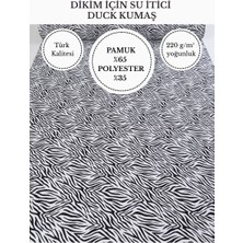 Fabricstown Desenli Su Itici Duck Kumaş | %65 Pamuk %35 Polyester | Masa Örtüsü, Runner ve Döşemelik Kumaş