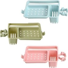 İlk El Grup Musluğa Takılan Sünger Havlu Askılı Sabun Hazneli Mutfak Banyo Lavabo Düzenleyici Organizer