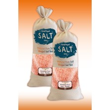 Zencefil Organik Himalaya Tuzu Pembe Renk Öğütülmüş Tuz - 2 Kg. Orijinal Bez Torba 2 Adet