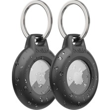 Anahtarlık ile Kılıf (Secure Holder Air Tag Için Kılıf, Çizilmeye Karşı Korumalı Aksesuar), 2'li Paket, Mavi