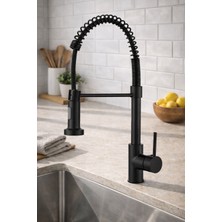 Fleko Spring Black Spırallı Mutfak Bataryası