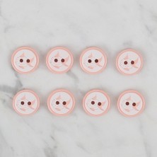 İlk El Grup Loren Crafts Somon 8 Li Balık Düğme - 569