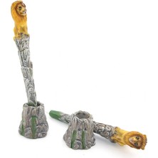 BT Teknik Polyester Aslan Figürlü Tükenmez Kalem