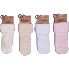 Katamino Beru Katlamalı Abs'li Kız Bebek Havlu Soket Çorap K42260 Asorti