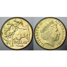 Banknoting Avustralya 1 Dolar 2011 Kraliçe Iı. Elizabeth-Kanguru Temalı 25 Mm.