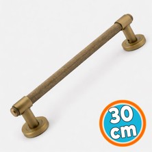 Nzb Sürgülü Kapı Çekme Kolu Tutma Kulpu Kulbu Çelik Dış Kapı Tutamağı Kol 30 cm Antik Sarı