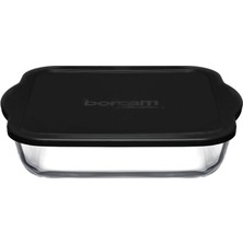 Fırın Tepsileri 2000 cc T Plastik Kapak Siyah