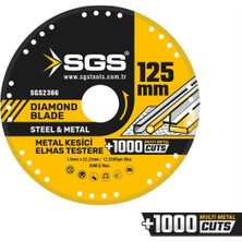 Sgs Vakumlu Elmas Multı-Metal Kesici 125 mm SGS2366