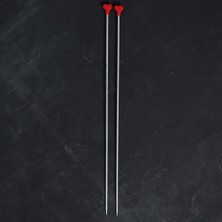 İlk El Grup Addı Kalpli 3.5mm 40CM Klasik Alüminyum Örgü Şişi