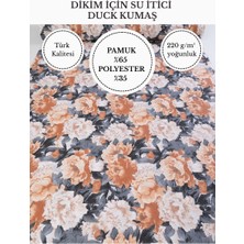 Fabricstown Desenli Su Itici Duck Kumaş | %65 Pamuk %35 Polyester | Masa Örtüsü, Runner ve Döşemelik Kumaş