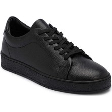 Tergan Siyah Hakiki Deri Erkek Sneaker - E25S1AY57658-A41