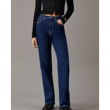 Calvin Klein Kadın Lacivert Calvin Klein Hıgh Rıse Straıght Kadın Lacivert Kot Pantolon
