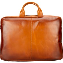 Gp Iguana Apollo 15-16 Inç Deri Laptop Çantası RST2EF Taba