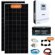 Yapı Solar 3 Kw Lityum Akülü Karavan Solar Enerji Paketi