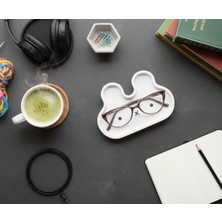 Sevimli Tavşan Tasarımlı Gözlük Kabı & Takı Kutusu | Çok Amaçlı Masa Üstü Organizer