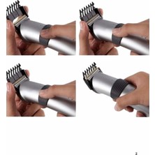 Bi Seyyar Yeni Nesil Profesyonel Şarjlı Saç Sakal Tıraş Makinesi Ayarlanabilir 4 Taraklı