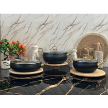 Protef 6 Parça Granit Istiridye Tencere – Yapışmaz Granit Kaplama, Şık ve Dayanıklı