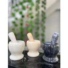 Bi Seyyar Doğal Cilalı Mermer Havan