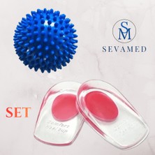 Ağrıyan Topuklar Için Tabanlık ve Ayak Vücut Masaj Topu 7.5 cm Rahatlatıcı Tabanlık Kırmed