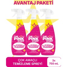 The Pink Stuff Mucizevi Çok Amaçlı Temizleme Spreyi Avantaj Paket 3X750 ml