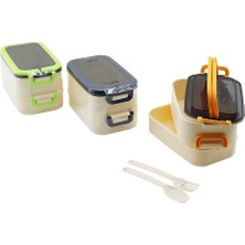 Bi Seyyar Iki Katlı Beslenme Kutusu