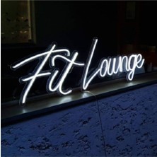 Fit Lounge Gym / Pilates Salon Neon LED Işık Fit Gece Lambası 50 cm
