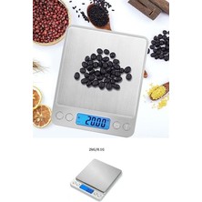WİderMarkt 2 kg Hassas Dijital Mutfak Terazisi - 0,1 G Hassasiyet, Paslanmaz Çelik, Tare & Adet Sayma