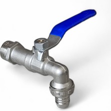 1/2 Küresel Musluk Kollu Bilyalı Bahçe Sulama Musluğu - Pirinç Gövde Tse