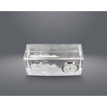 Bi Seyyar Istanbul Tasarımlı Kristal Saatli Biblo