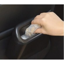 Bi Seyyar Araba Çöp Kutusu Kapaklı Organize Siyah Renk