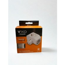 Viko Üçlü Priz Yonca Plus Topraklı Fiş